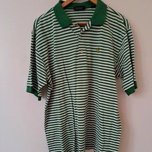 Green and White Master's Collection Polo, Size L